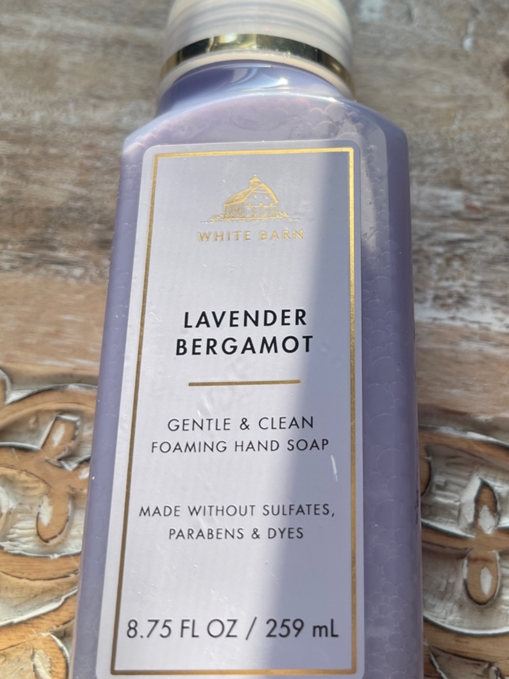White Barn Lavender Bergamot Foaming Hand Soap - Light Purple